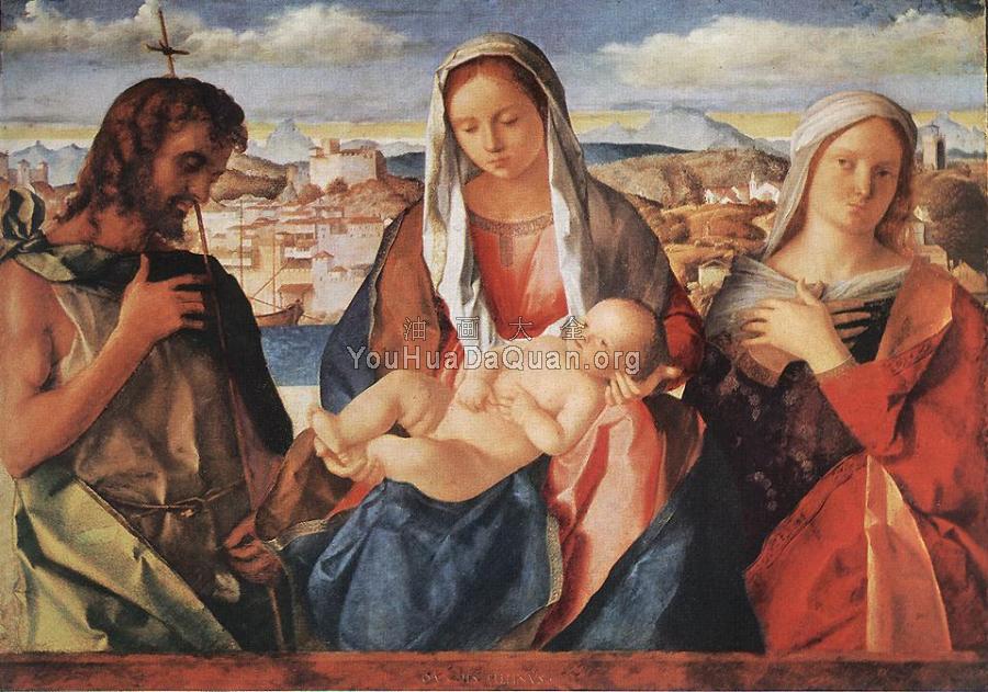 Madonna and child with St John - 乔凡尼·贝利尼